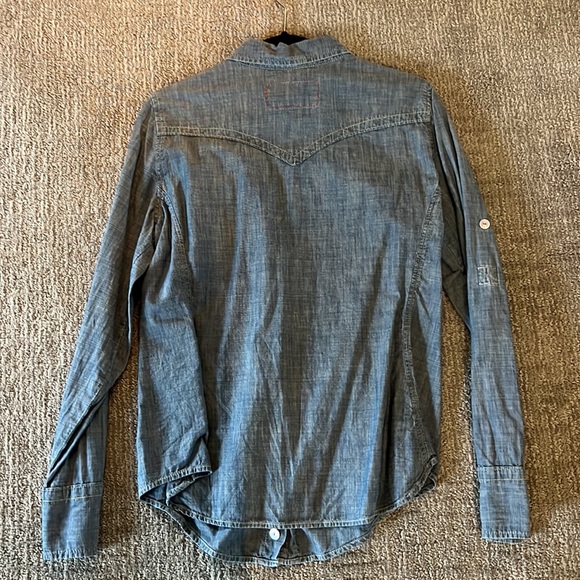 1969 gap jeans Jean shirt button down - Picture 5 of 5